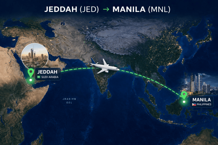 Jeddah to Manila