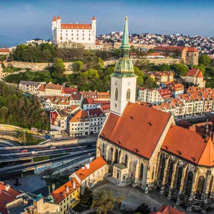 Arrival in Bratislava