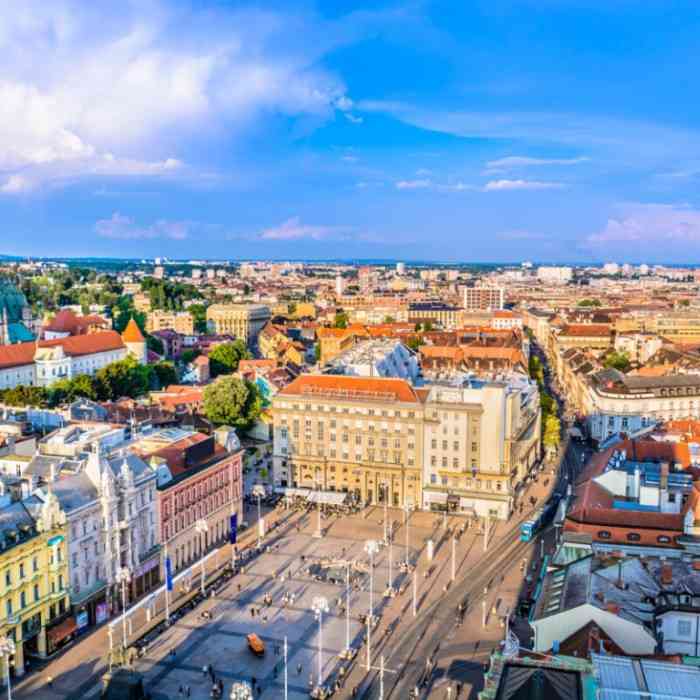 Arrival in Zagreb