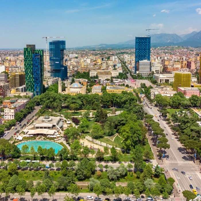 Arrival in Tirana
