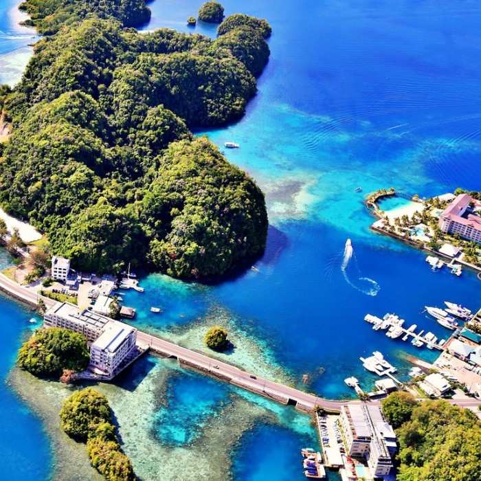 Arrival in Koror
